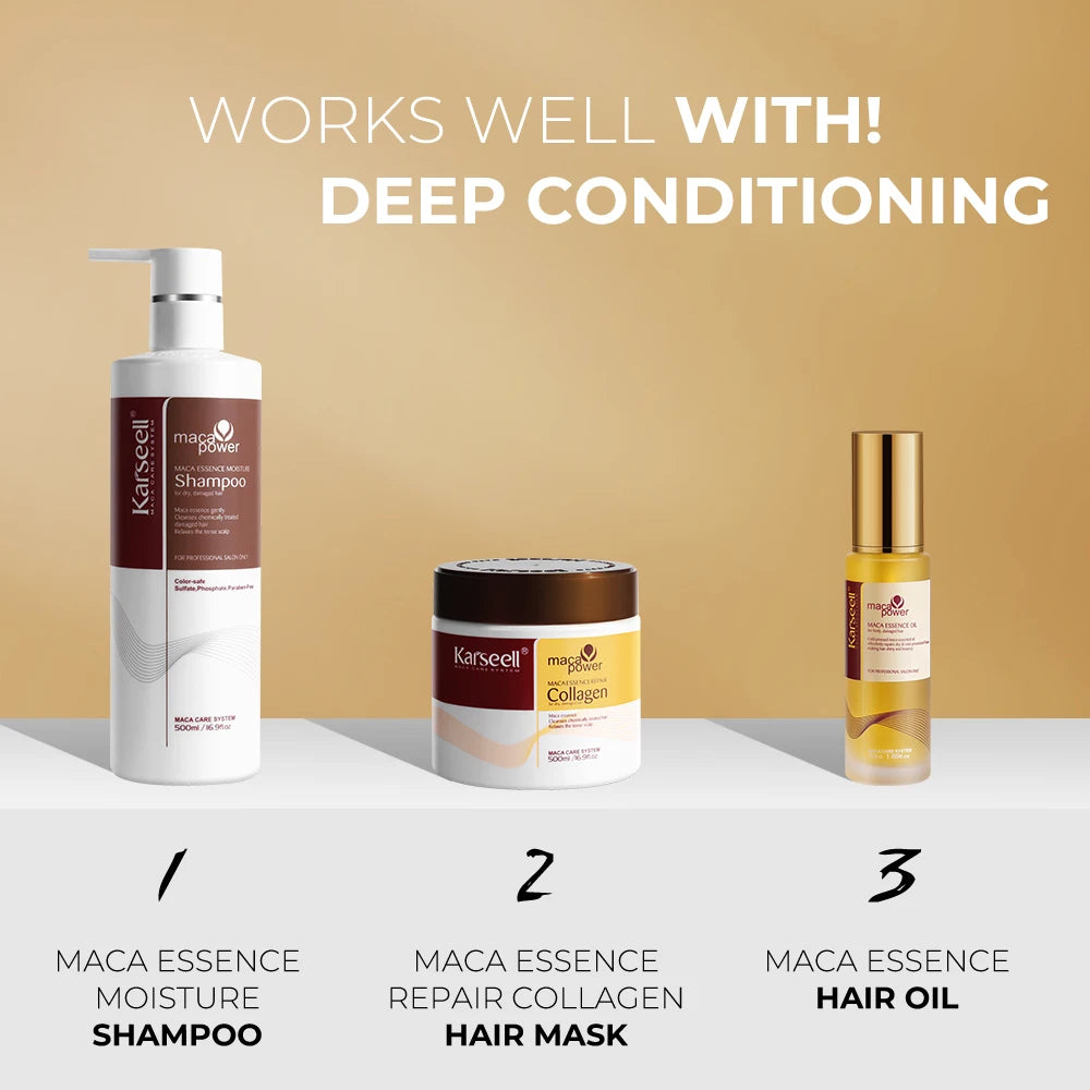 Karseell Collagen Hair Care Set – Argan Oil & Hair Mask Repair Kit