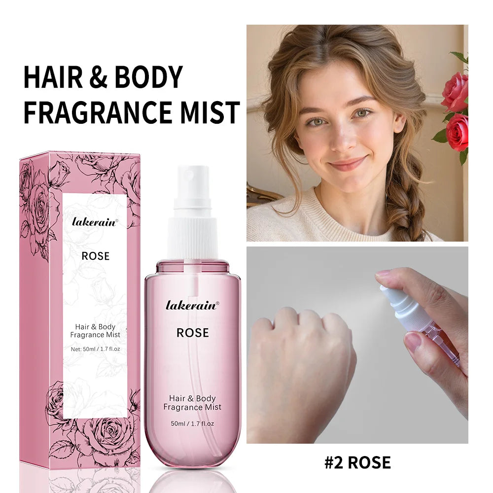 Unisex Perfume Mist – Vanilla & Rose Long-Lasting Fragrance