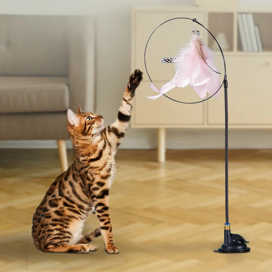 BirdieHunt: Interactive Feather Teaser Wand