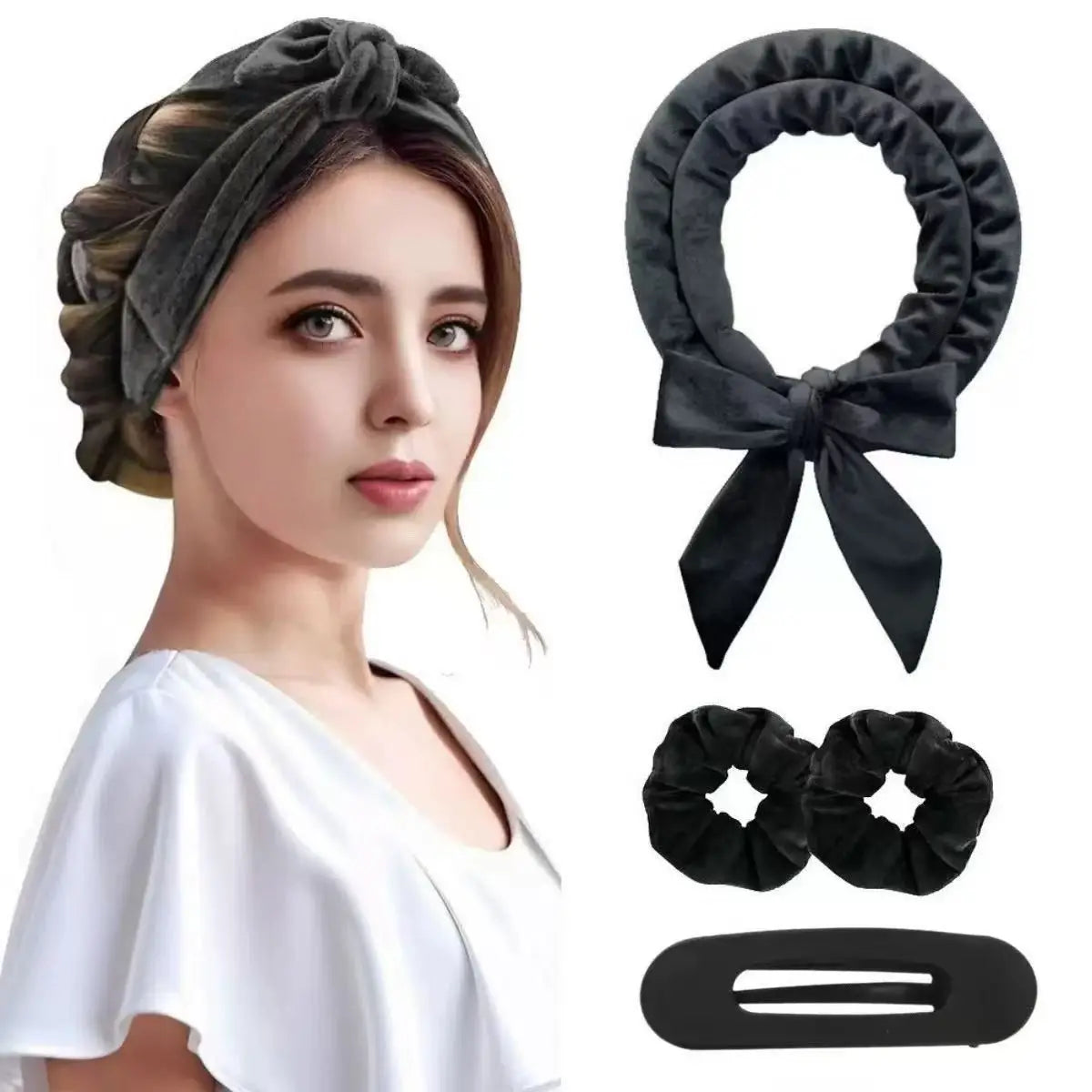 Heatless Curling Headband – No Heat Hair Curler Set