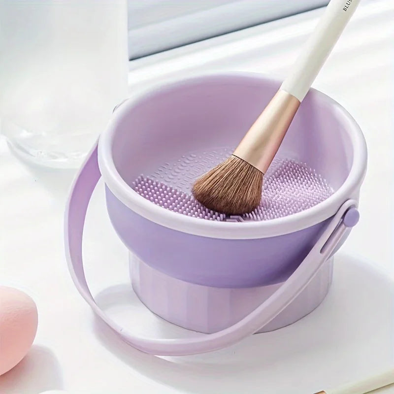 3-in-1 Silicone Makeup Brush Cleaner & Drying Rack