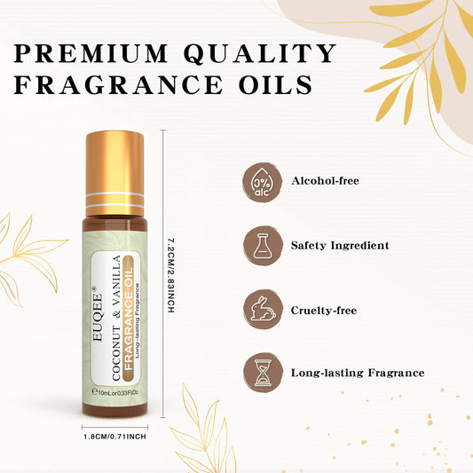 Premium Fragrance Oil Roll-On: Variety Pack (10ml)
