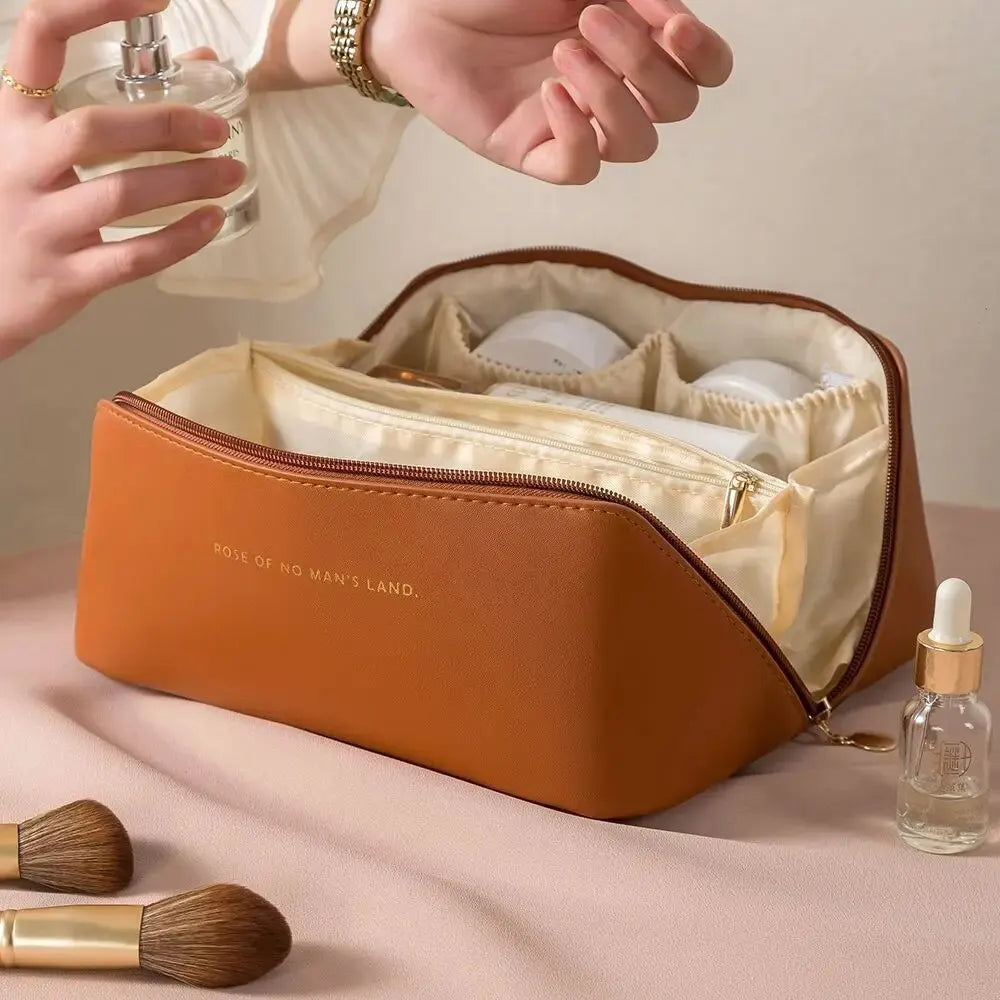 Women Makeup Organizer Bag – Travel Cosmetic Storage Pouch