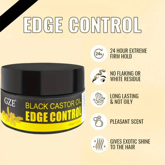 GZE African Black Castor Braid Gel – Extra Hold Edge Control
