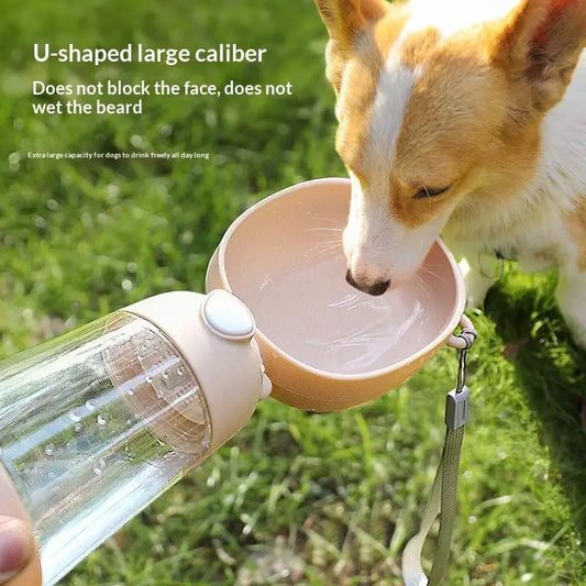 All-in-One Pet Companion Cup: Water, Food & Waste
