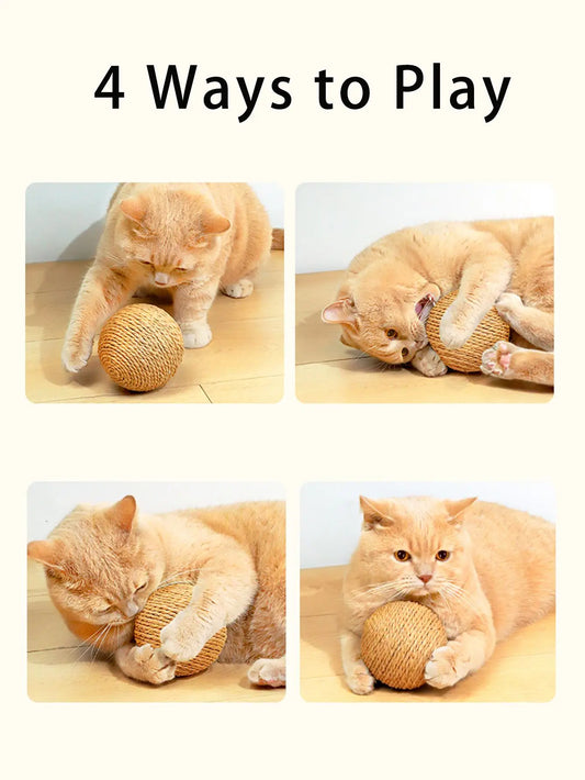 PurrfectClaw: Natural Sisal Scratch & Clean Toy
