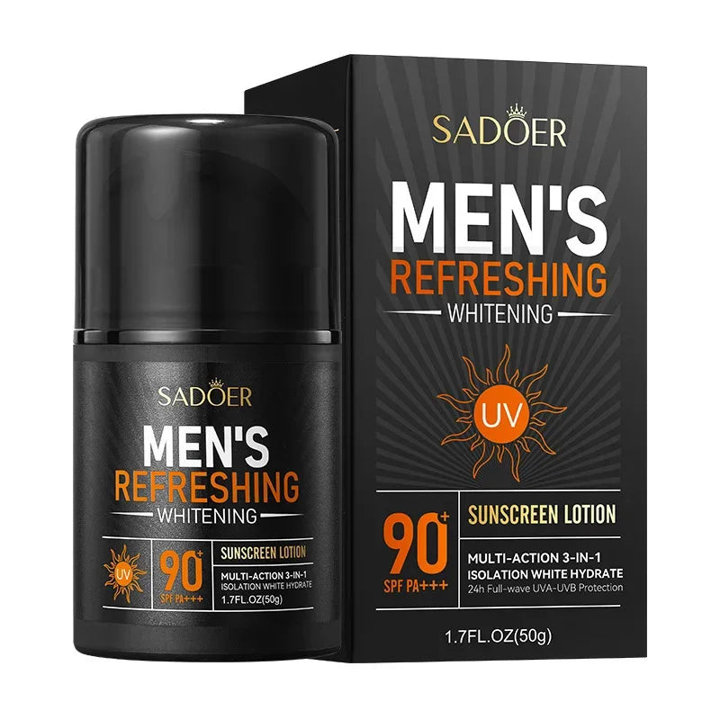SADOER Men's Skin Care Kit – Cleanser, Moisturizer, Sunscreen, Mask, Lip Balm & Eye Cream