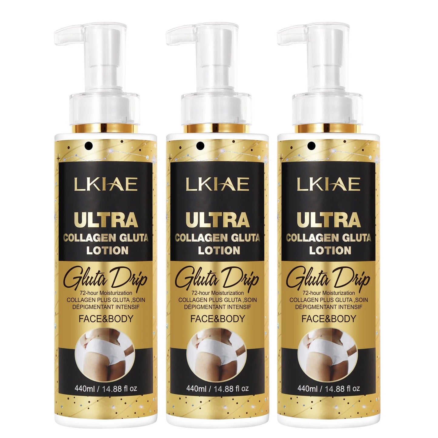 LKIAE Collagen & Glutathione Body Lotion – Hydrating Skin Tone Care