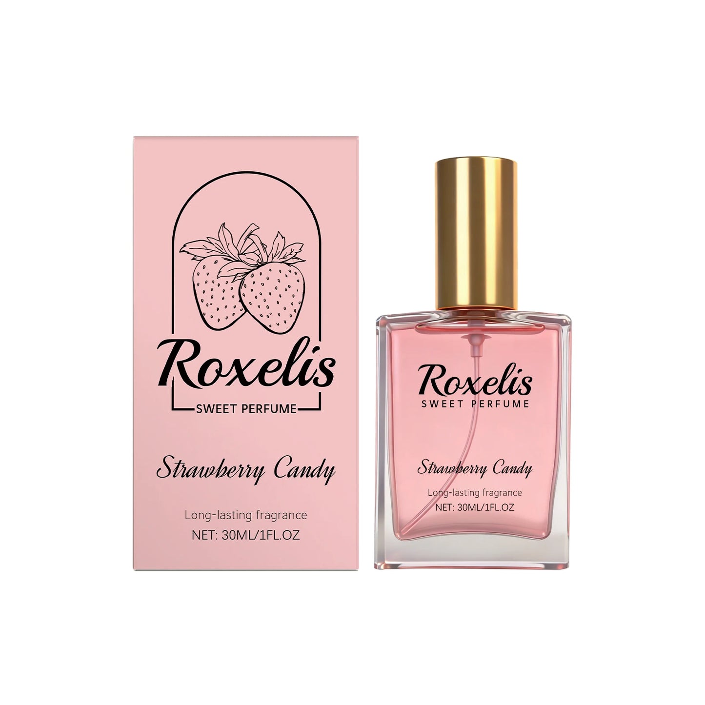 Strawberry Candy Women’s Eau de Parfum – Sweet Fruity Fragrance (Portable Spray)