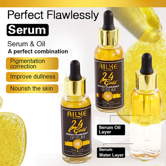 AILKE 24K Gold Skin Care Range – Dark Spot Reducer, Moisturizer & Anti-Wrinkle for Men & Women
