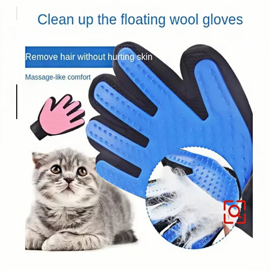 MassageGlove: Gentle Pet Grooming & Deshedding Mitt