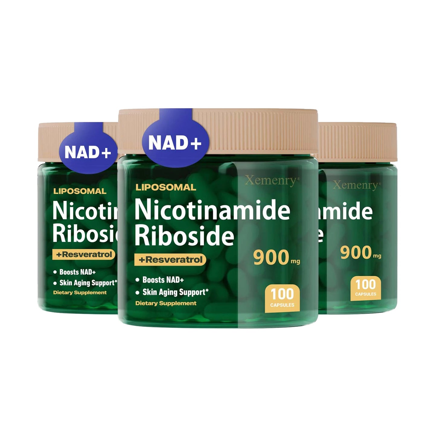 NAD+ Supplement – Nicotinamide Riboside with Resveratrol & Quercetin 900mg