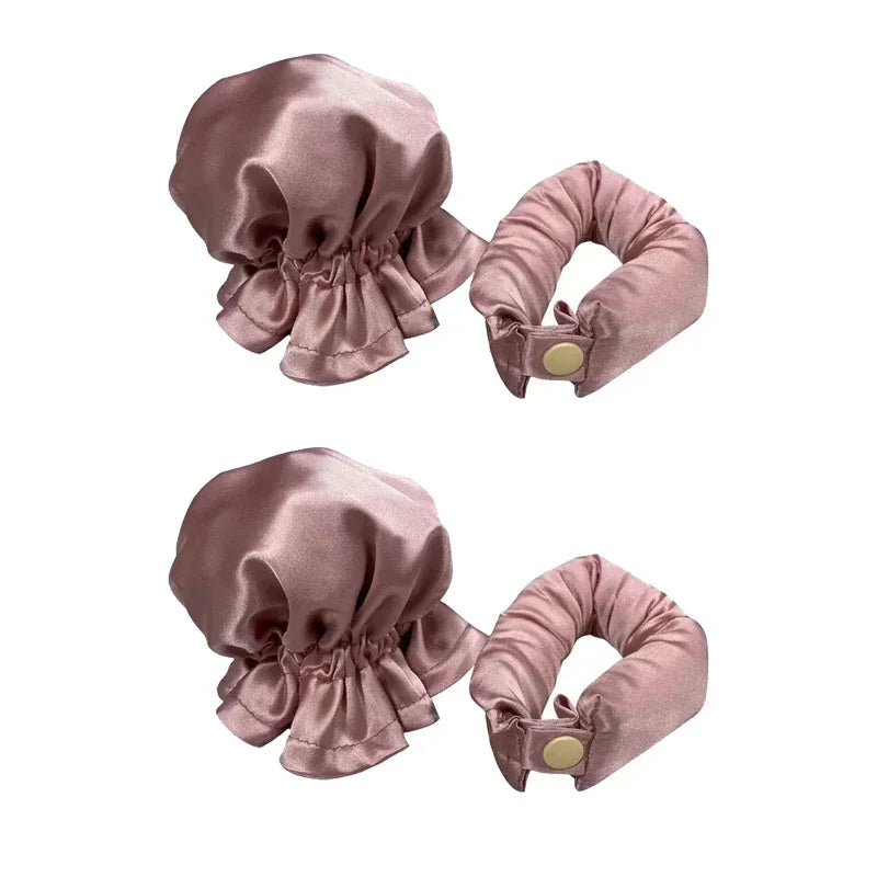 Heatless Silk Curling Headband – No Heat Hair Curlers Set
