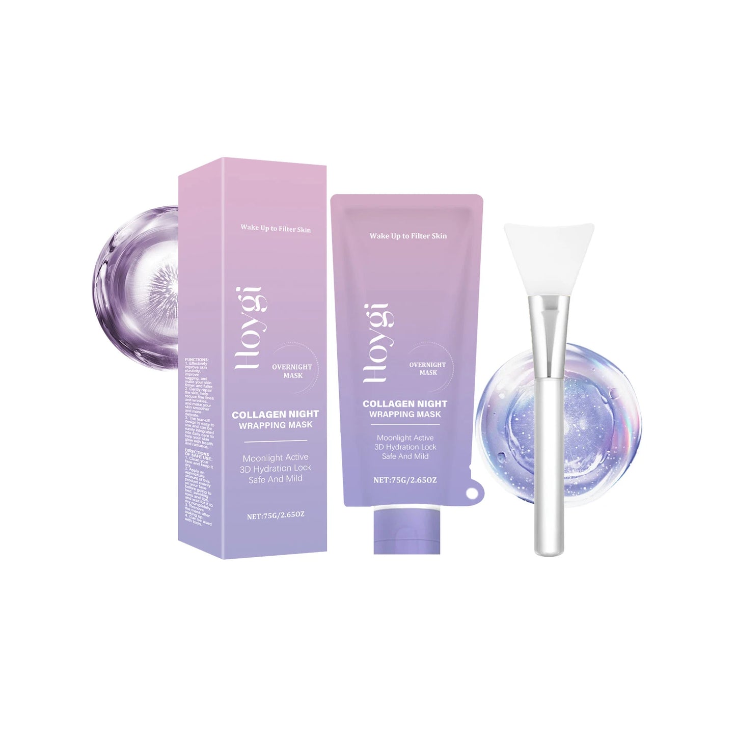 Korean Collagen Peel-Off Face Mask – Pore Cleansing & Firming Care