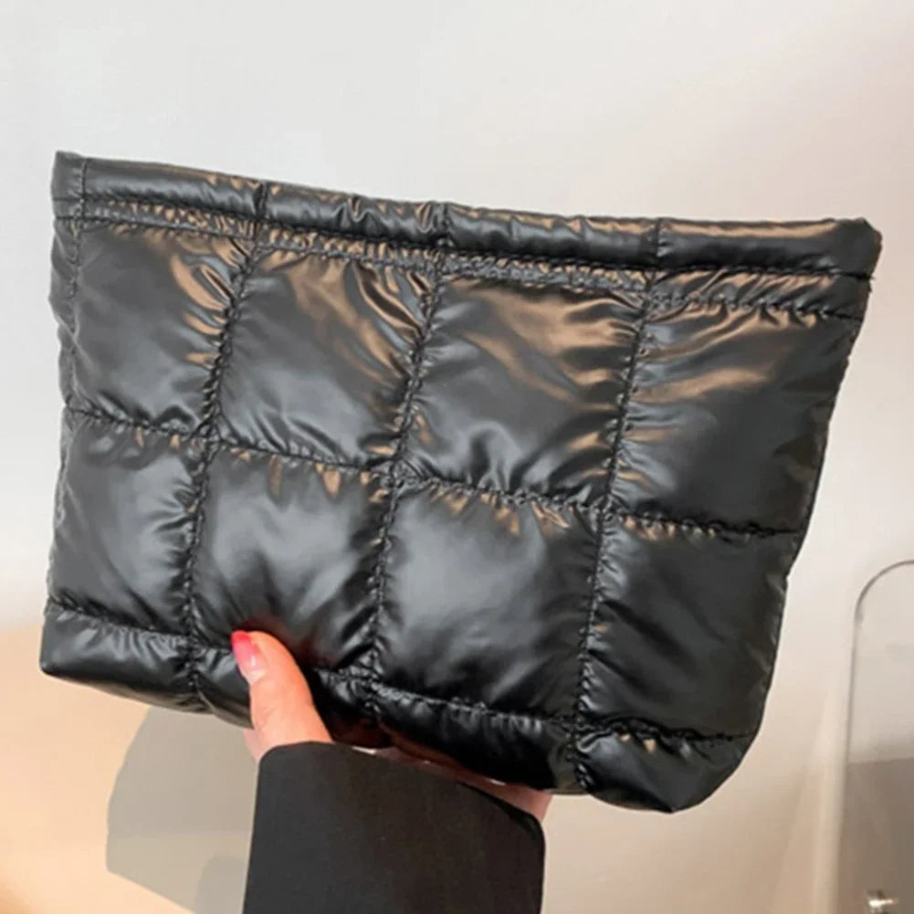Quilted Padded Travel Makeup Organizer Bag
