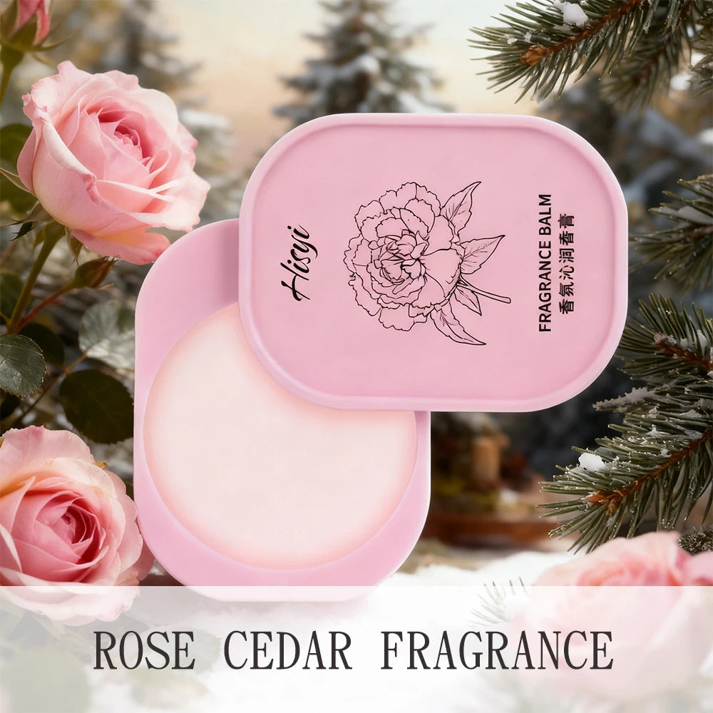 Solid Perfume Balm – Long-Lasting Floral Fragrance, Vegan, Unisex, Skin-Friendly (Face/Body Use)