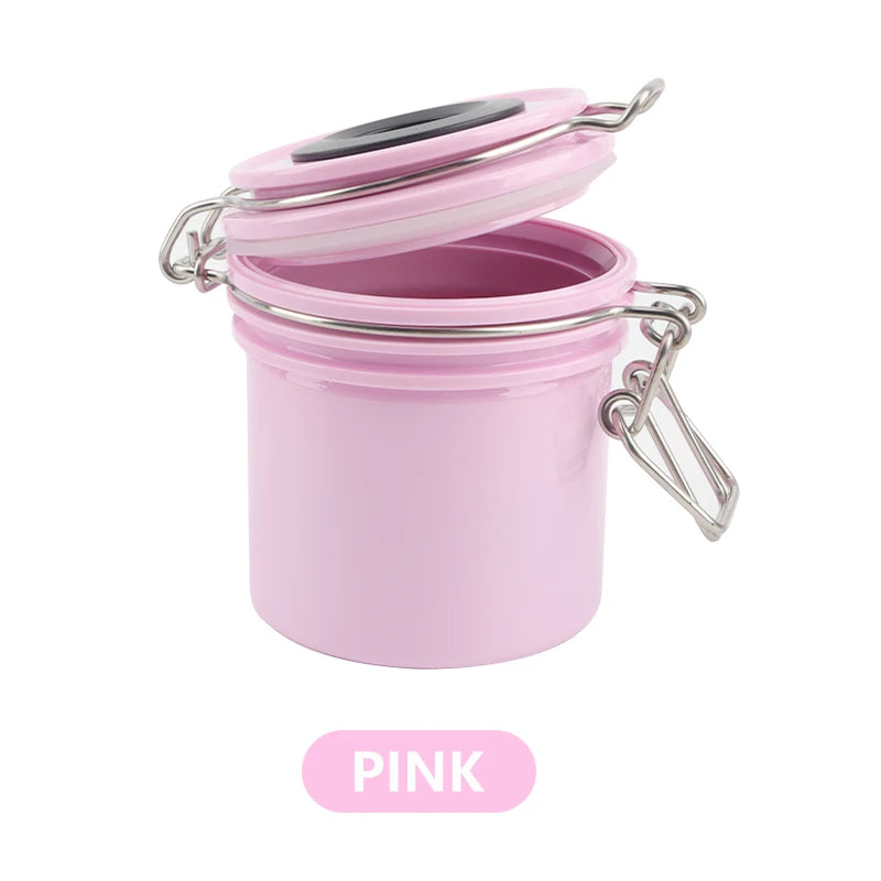 Eyelash Glue Storage Jar – Airtight with Hygrometer