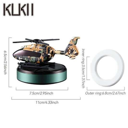Solar Helicopter Car Air Freshener – DIY Aroma Diffuser Ornament