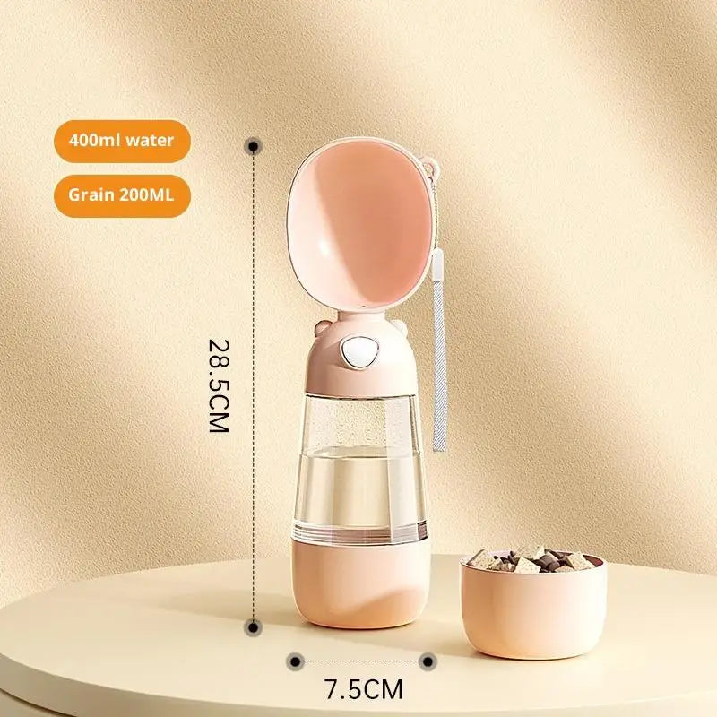 All-in-One Pet Companion Cup: Water, Food & Waste