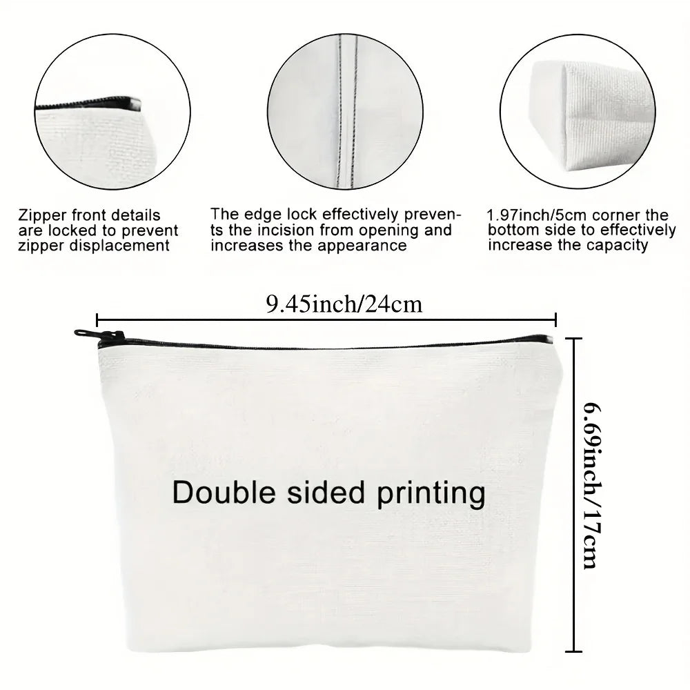 Cute Multifunctional Makeup Bag – Zipper Travel Storage Bag for Women