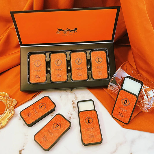 4PCS Solid Perfume Set – Floral & Fruity Long-Lasting Fragrance, Portable (Gift & Daily Use)