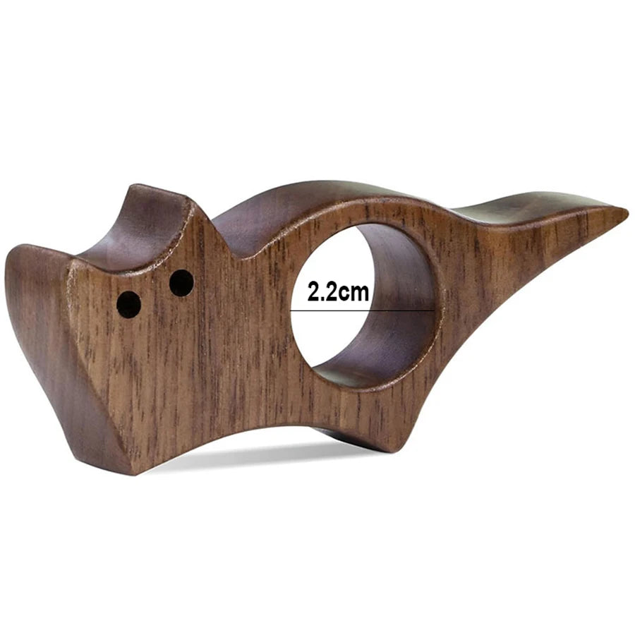 PetBookMate: Wooden Animal-Themed Page Holder