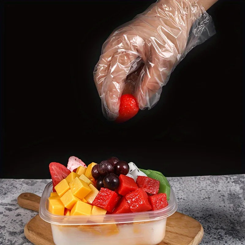 HygieneGuard: Disposable Multi-Purpose PE Gloves (100-500 Pack)