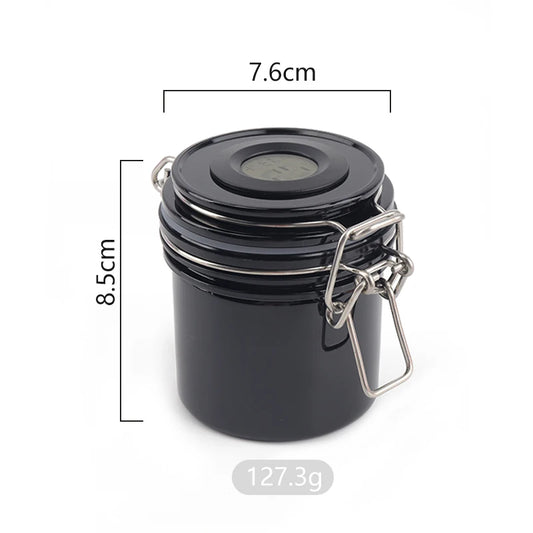 Eyelash Glue Storage Jar – Airtight with Hygrometer