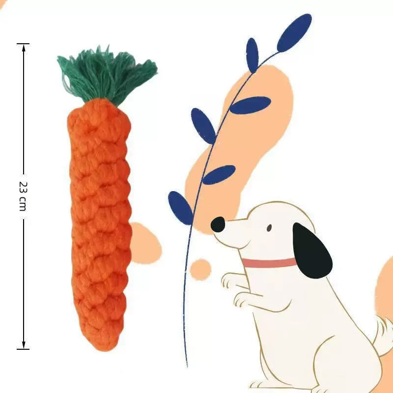 ToughCarrot: Bite-Resistant Cotton Chew Toy