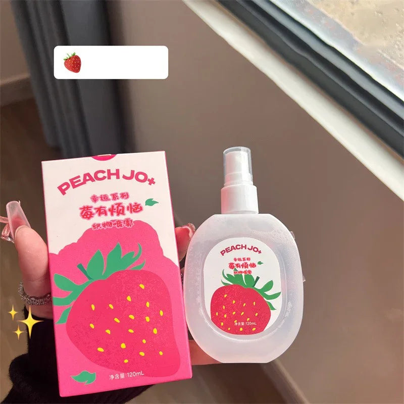 Clothes Perfume Spray Fresh Scent Long Lasting Deodorant for Men and Women Clothing Fruits Peach Odor Air Freshener Fragrance