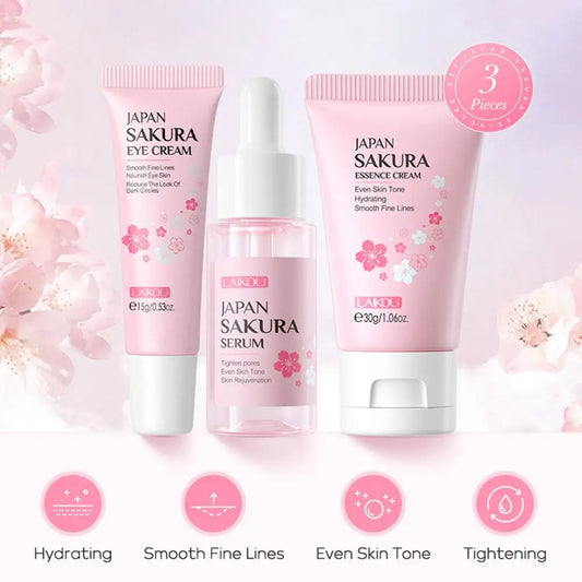Sakura 3-Piece Skin Care Gift Set