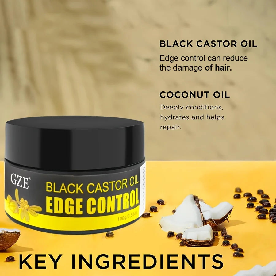 GZE African Black Castor Braid Gel – Extra Hold Edge Control