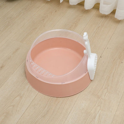 Spacious Semi-Private Cat Litter Haven with Scoop