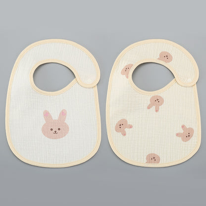 Thin Kids' Bib - Pure Cotton Waterproof Gauze Towel