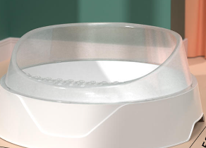 Spacious Semi-Private Cat Litter Haven with Scoop