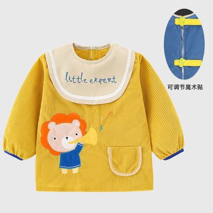 Waterproof Bib for Boys - Stylish Reversible Design