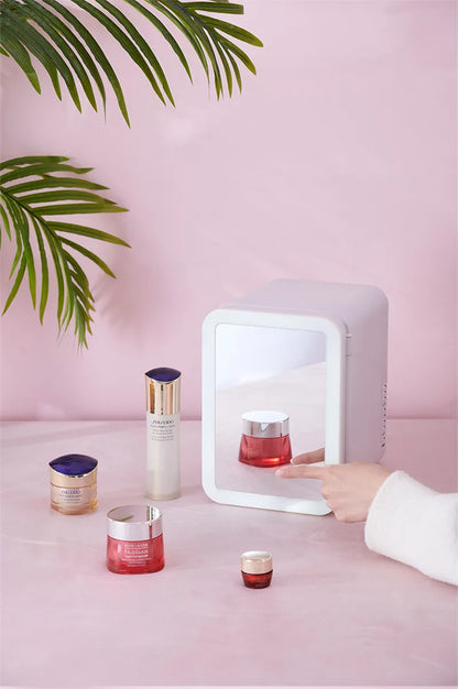Mini 110V Hot & Cold Beauty Mirror Refrigerator