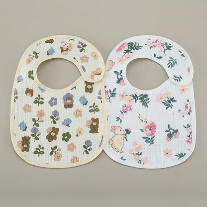Thin Kids' Bib - Pure Cotton Waterproof Gauze Towel