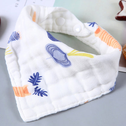 Cartoon Triangle Towel for Babies - Soft and Printed