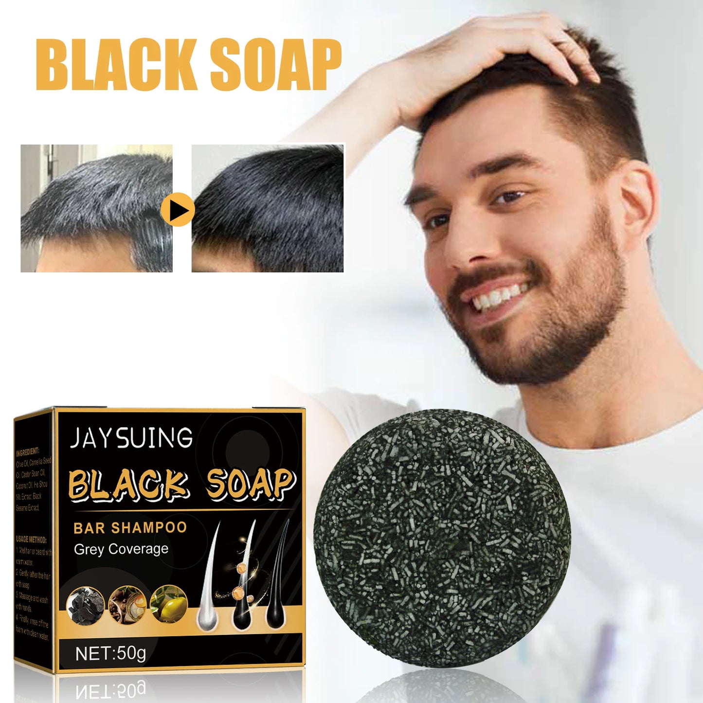 Black Soap Shampoo – Nourishing Hair & Scalp Care