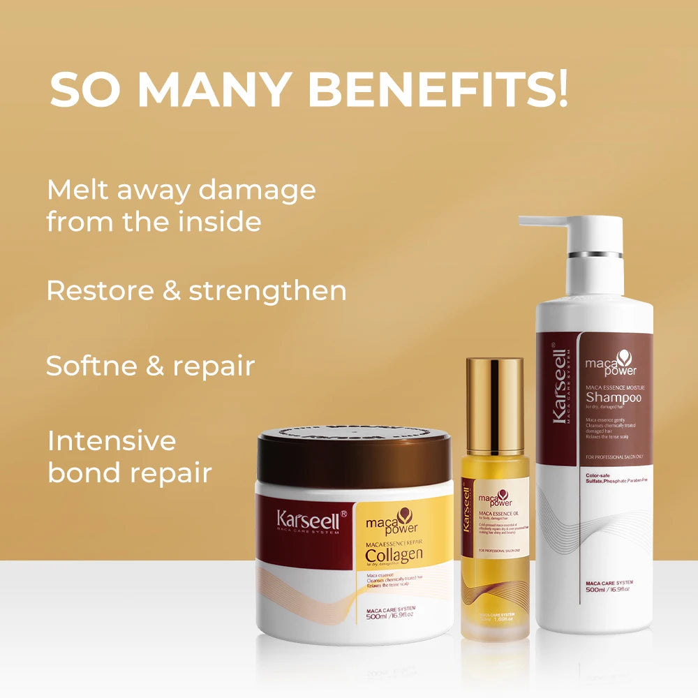 Karseell Collagen Hair Care Set – Argan Oil & Hair Mask Repair Kit