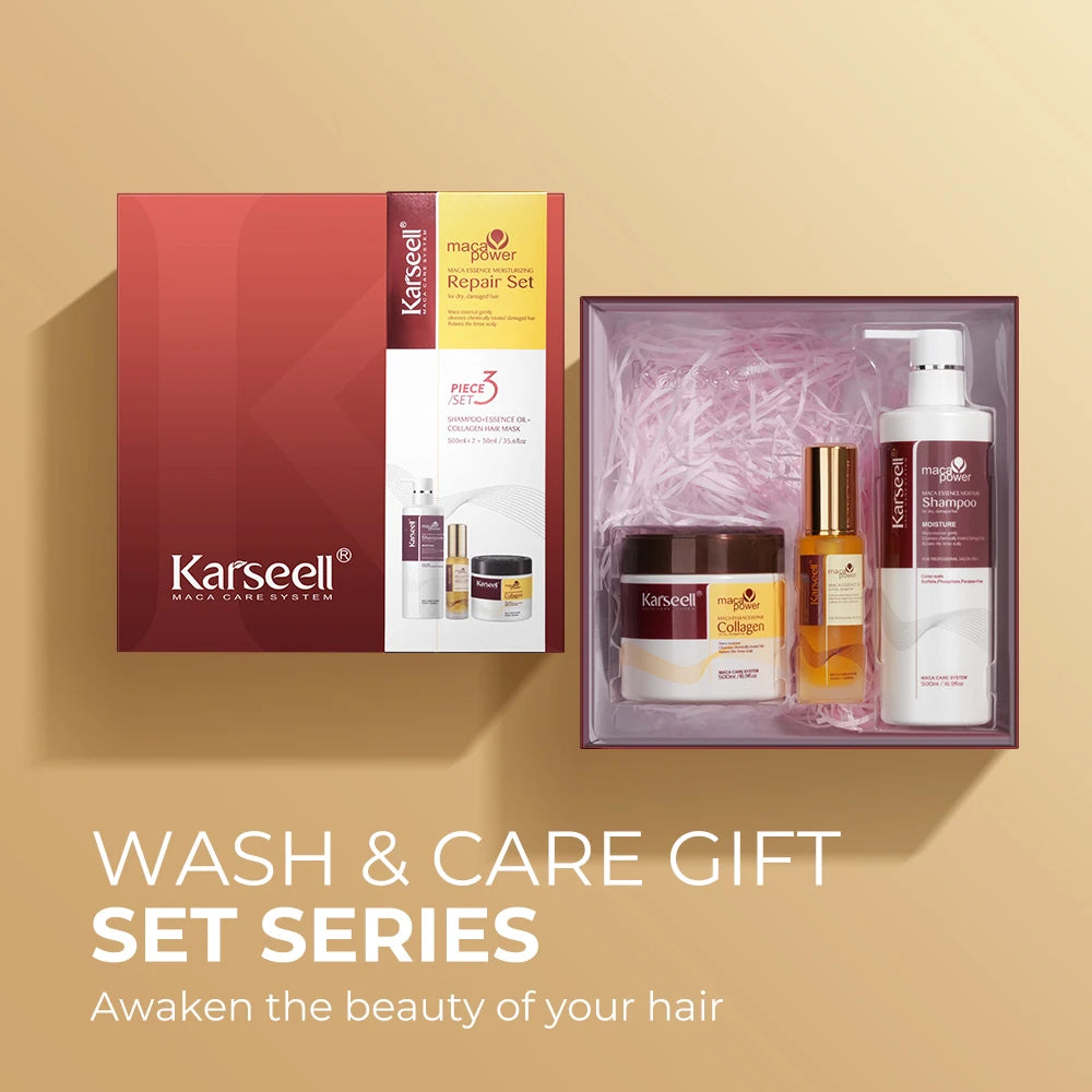 Karseell Collagen Hair Care Set – Argan Oil & Hair Mask Repair Kit