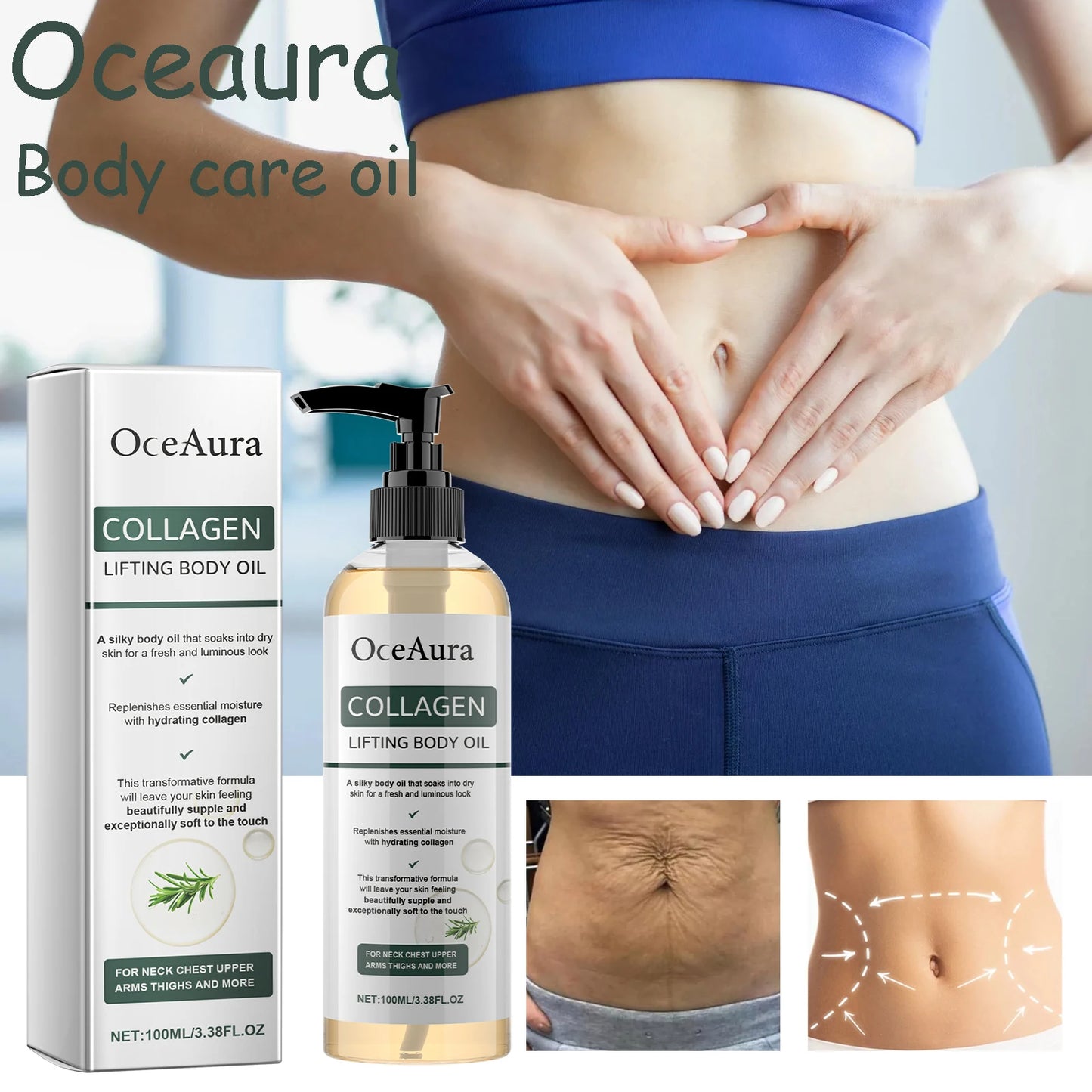 Collagen Body Essence Oil – Moisturizing & Skin Elasticity Care 100ml
