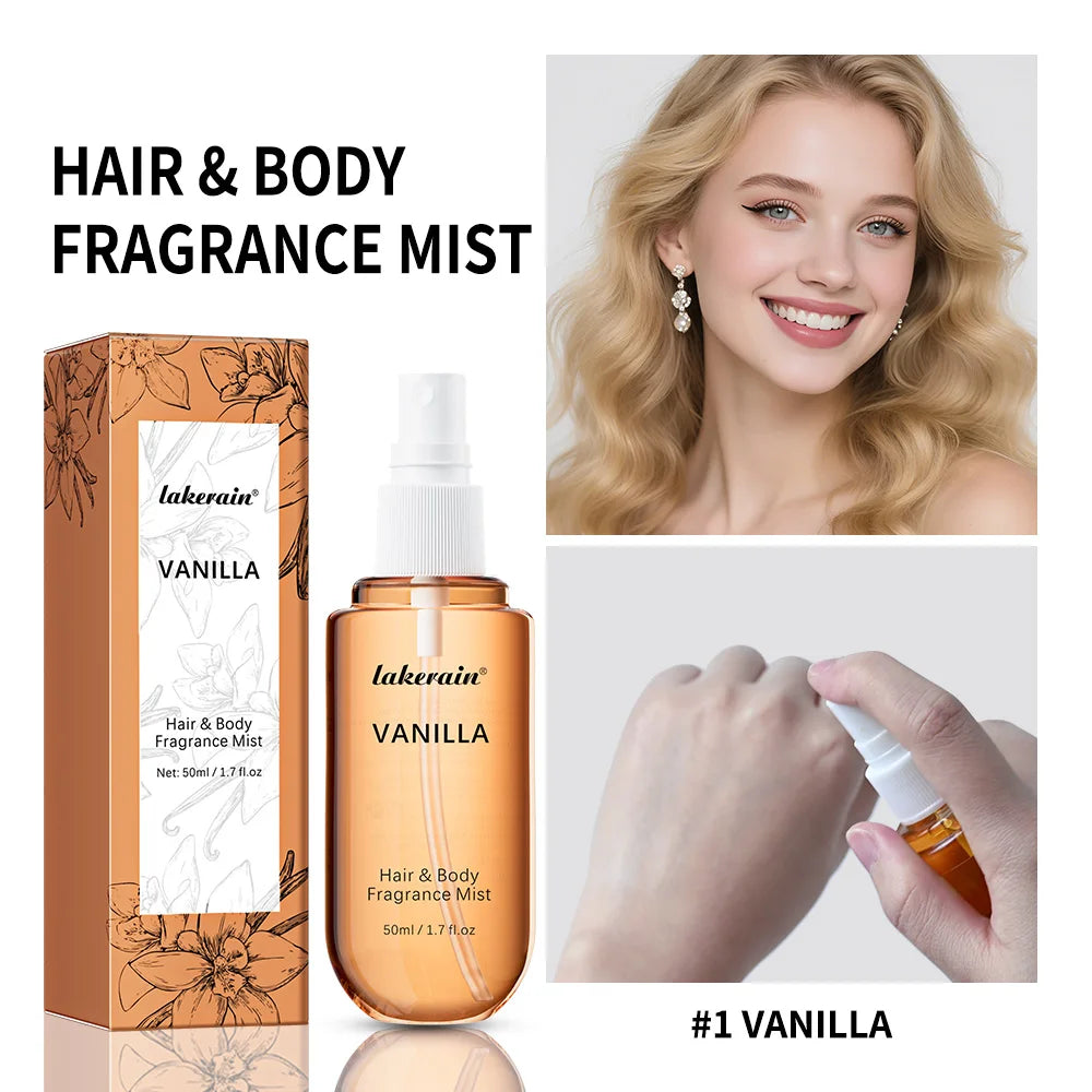 Unisex Perfume Mist – Vanilla & Rose Long-Lasting Fragrance