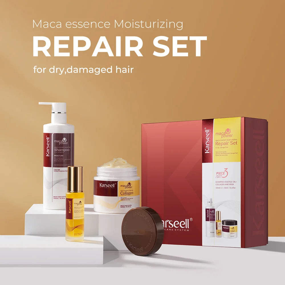 Karseell Collagen Hair Care Set – Argan Oil & Hair Mask Repair Kit