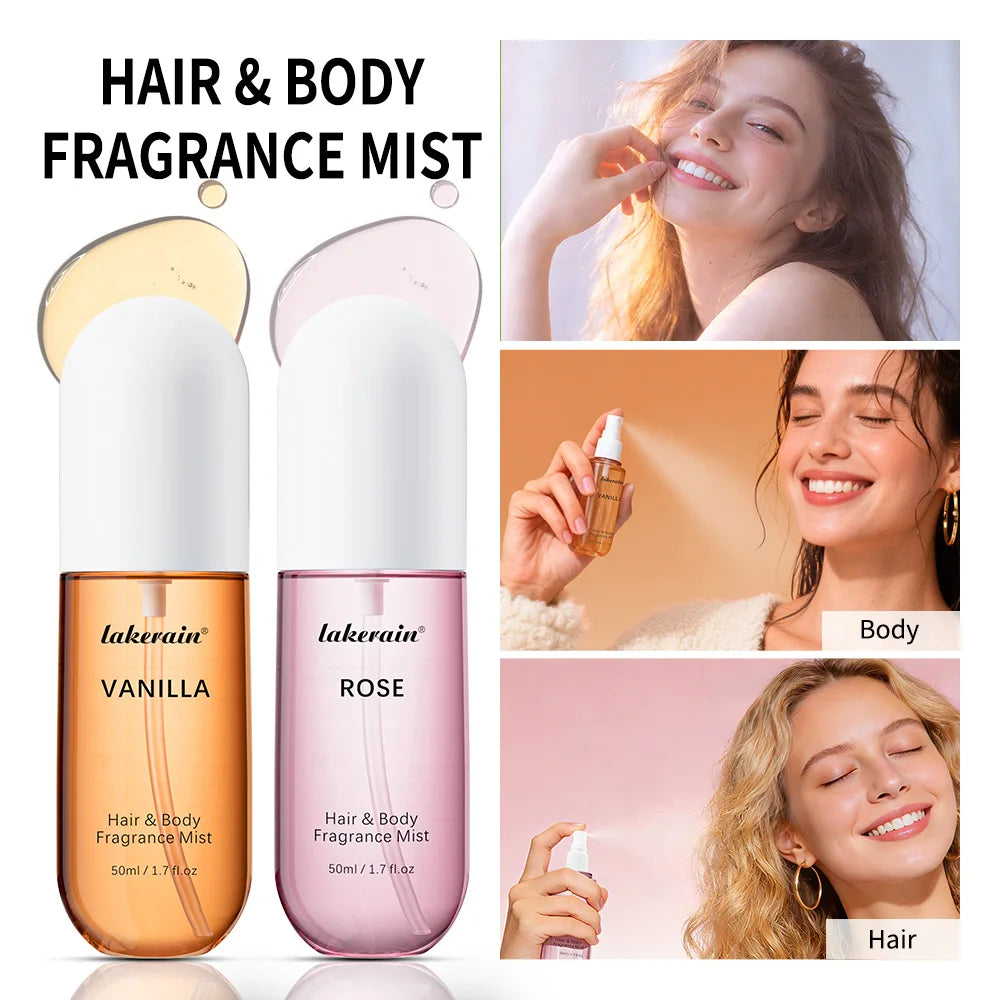 Unisex Perfume Mist – Vanilla & Rose Long-Lasting Fragrance