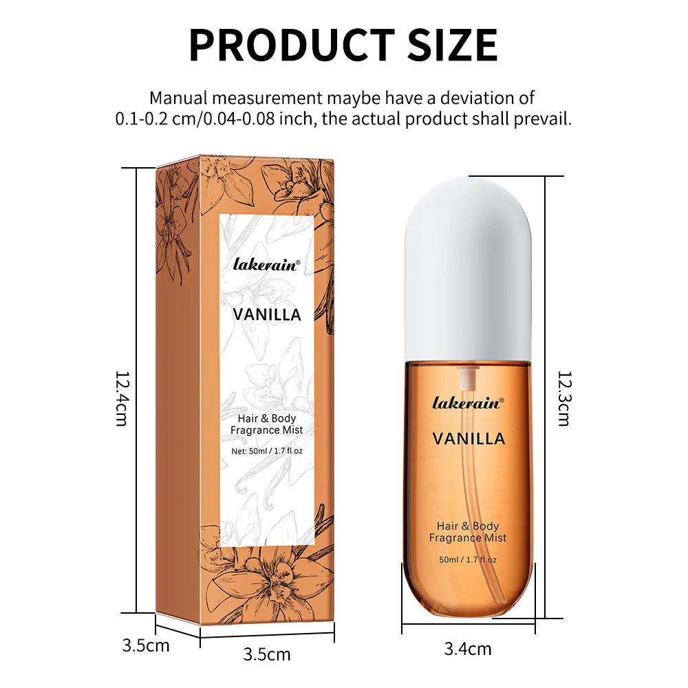 Unisex Perfume Mist – Vanilla & Rose Long-Lasting Fragrance