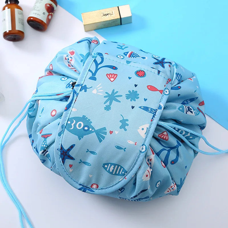 Drawstring Cosmetic Bag – Waterproof Travel Makeup Organizer