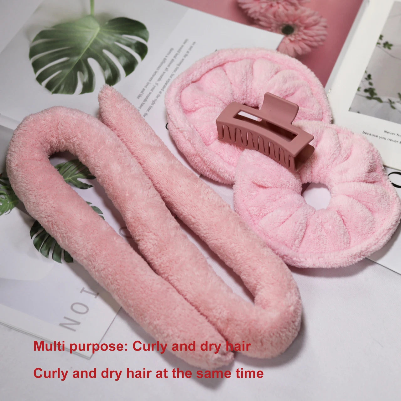 Heatless Velvet Curling Headband – Overnight Hair Curler