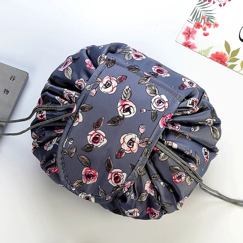 Drawstring Cosmetic Bag – Waterproof Travel Makeup Organizer